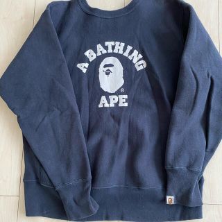 アベイシングエイプ(A BATHING APE)のA BATHING APE×チャンピオン　スウェット　XL 最終値下げ！(スウェット)