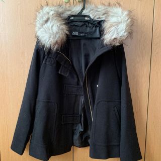 ザラ(ZARA)の最終値下げ！ZARA ファー付きコート(毛皮/ファーコート)