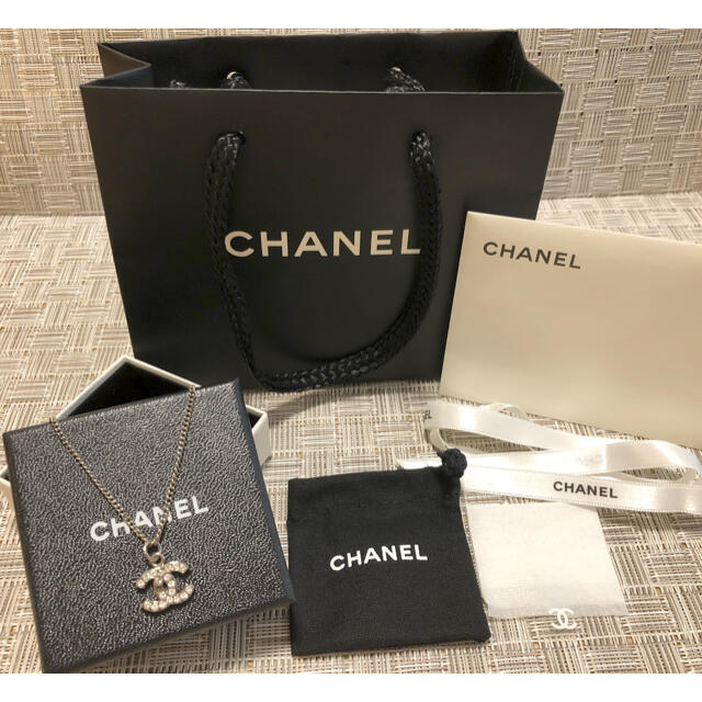 シャネル CHANEL ネックレス ココマーク ラインストーンアクセサリー