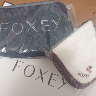 フォクシー(FOXEY)のフォクシー デニムポーチ ハンカチ 未開封(ポーチ)