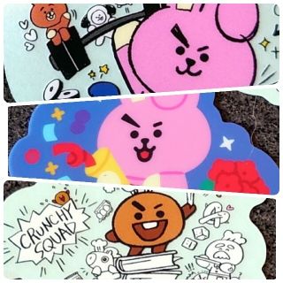 ボウダンショウネンダン(防弾少年団(BTS))の専用☆BT21 GUMMIのダイカットステッカー 3枚まとめセット(キャラクターグッズ)