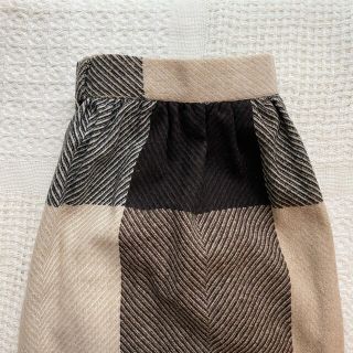 ロキエ(Lochie)のvintage check flare skirt(ひざ丈スカート)