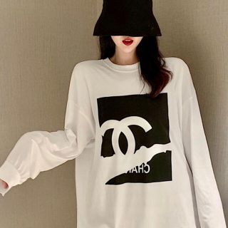 大特価！！SALE!! 新品 トップス ロングTシャツ ロゴプリント 男女兼用　(Tシャツ(長袖/七分))