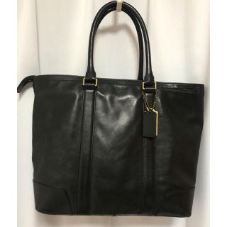 コーチ(COACH)の【美品】コーチ COACH トートバッグ ブリーカー レガシー レザー 牛革 黒(トートバッグ)