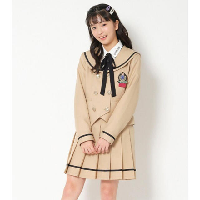 ラブトキシック 卒服 女の子 スーツ 160 L ベージュ セーラー服 ラブトキシック 卒服 女の子 スーツ 160 L ベージュ セーラー服