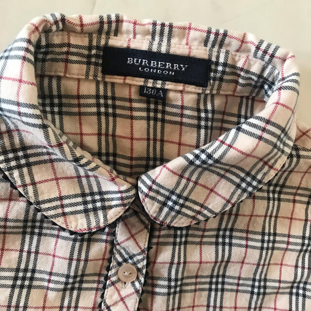 BURBERRY(バーバリー)のバーバリー　チェック　シャツ　長袖　130 キッズ/ベビー/マタニティのキッズ服女の子用(90cm~)(ブラウス)の商品写真