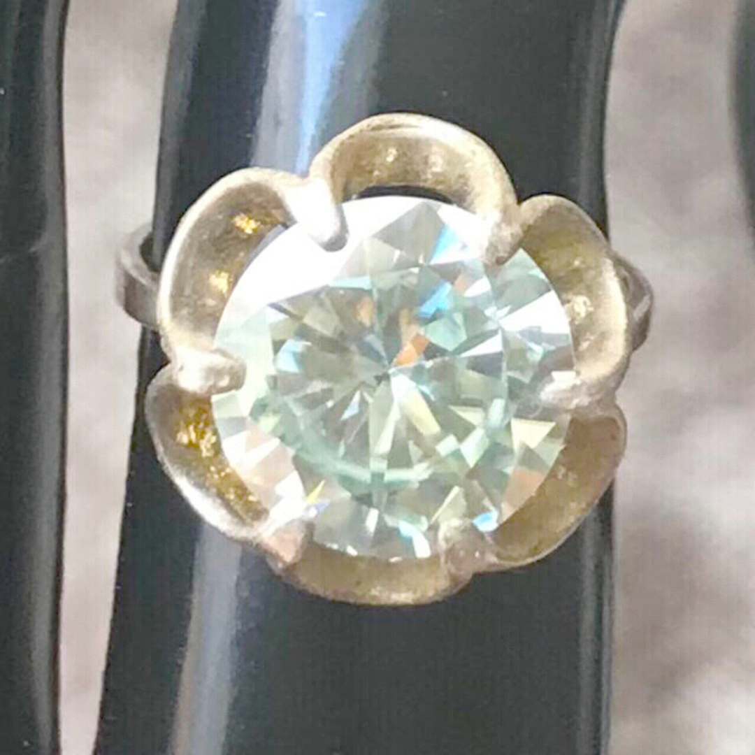 新品ルース 4ct アイスミントグリーンチタニアダイヤリング 合成 新品ルース 4ct アイスミントグリーンチタニアダイヤリング 合成