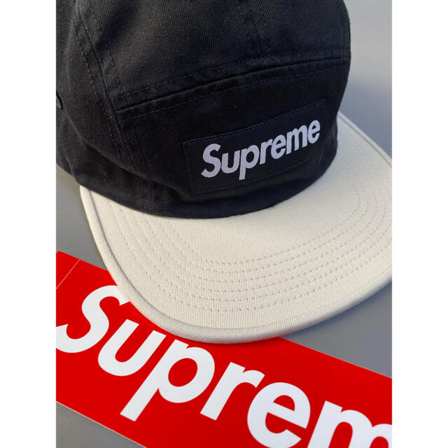 メンズ19ss  Supreme  2-Tone Canp Cap ブラック　新品