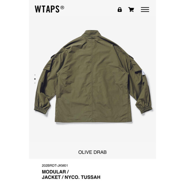 W)taps(ダブルタップス)のWTAPS 20AW MODULAR JACKET 黒 L 新品未使用　未試着 メンズのジャケット/アウター(ミリタリージャケット)の商品写真