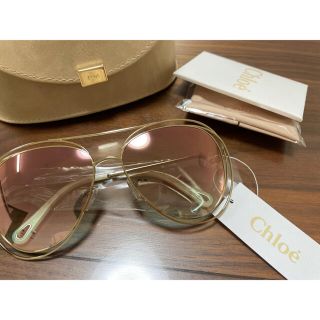 クロエ(Chloe)のChloe sunglasses ゴールド/ハバナ/フラッシュブルーレンズ(サングラス/メガネ)