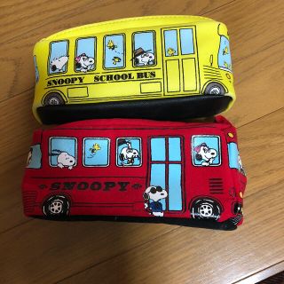 スヌーピー(SNOOPY)の値下げ可愛いスヌーピーダブルチャックのペンケース.ポーチセット(ペンケース/筆箱)