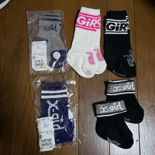 エックスガールステージス(X-girl Stages)のリソラ様専用　新品、美品　XGIRL　靴下　9-13㎝　5セット(靴下/タイツ)