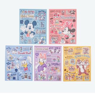 ディズニー(Disney)の値下げ★ディズニー限定★5冊set/ミッキーフレンズ/メモ帳★(ノート/メモ帳/ふせん)