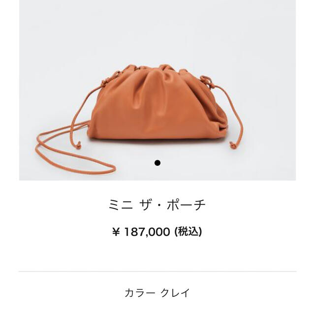 Bottega Veneta(ボッテガヴェネタ)の専用　ボッテガヴェネタ　ミニ　ザ　ポーチ　クレイ レディースのバッグ(ショルダーバッグ)の商品写真