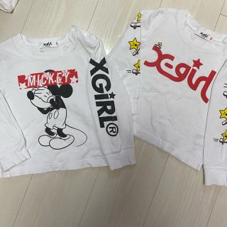 エックスガールステージス(X-girl Stages)の【x-girl stages】ロンT2枚セット　90(Tシャツ/カットソー)