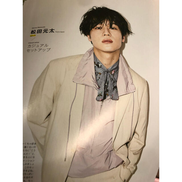 TravisJapan松田元太メンズノンノ3月号1頁切り抜き エンタメ/ホビーのコレクション(印刷物)の商品写真