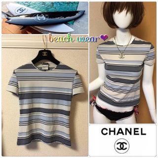 シャネル(CHANEL)のシャネル 水着 Tシャツ スポーツ ジム(Tシャツ(半袖/袖なし))