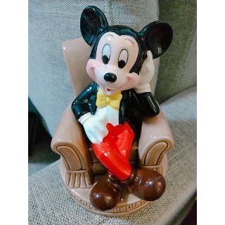 ディズニー(Disney)のミッキー 陶器 貯金箱(キャラクターグッズ)