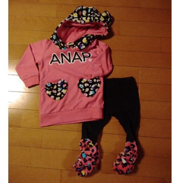 ANAP(アナップ)のANAP　パーカー　レギンス　セット キッズ/ベビー/マタニティのキッズ服女の子用(90cm~)(その他)の商品写真