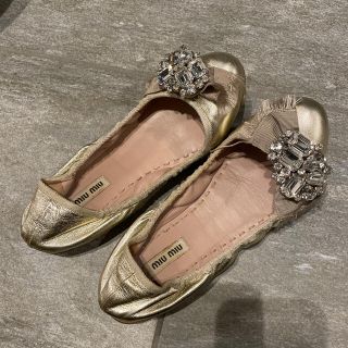 ミュウミュウ(miumiu)のMIUMIU♡フラットシューズ(バレエシューズ)