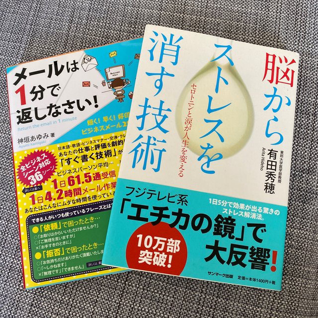 専用　メ－ルは１分で返しなさい！、脳からストレスを消す技術セット エンタメ/ホビーの本(ビジネス/経済)の商品写真