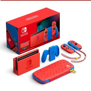 ニンテンドースイッチ(Nintendo Switch)のニンテンドースイッチ マリオレッド×マリオブルー 本体(家庭用ゲーム機本体)