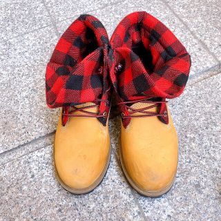 ティンバーランド(Timberland)のかりゆし様3/1まで取り置き•専用✳︎ティンバーランド　ブーツ　赤チェック(ブーツ)