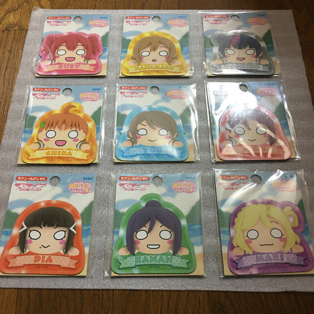 ラブライブ!サンシャイン‼︎ 寝そべりマグネット!(セブンイレブン限定) エンタメ/ホビーのおもちゃ/ぬいぐるみ(キャラクターグッズ)の商品写真