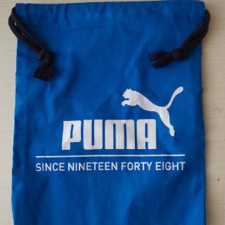 プーマ(PUMA)のPUMAコップ袋  青(ランチボックス巾着)