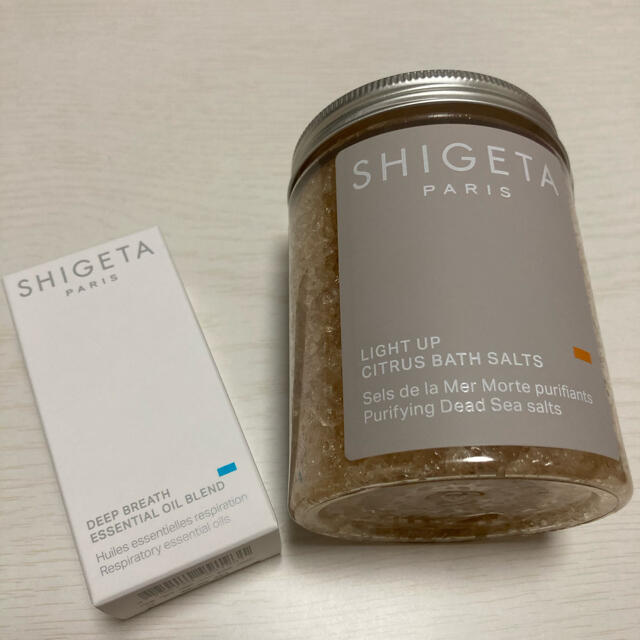 SHIGETA(シゲタ)のSHIGETA エッセンシャル　精油　バスソルト　2つセットのお得品★ コスメ/美容のボディケア(入浴剤/バスソルト)の商品写真