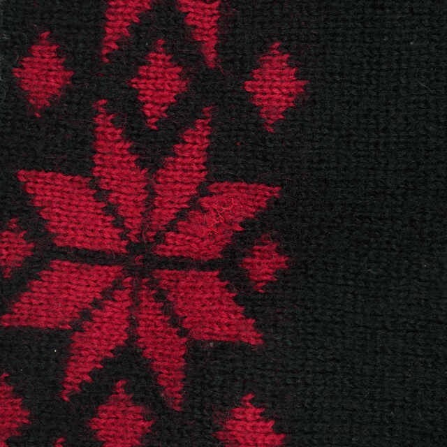 RRL(ダブルアールエル)のRRL ダブルアールエル Snowflake Knit Sweater 雪柄クルーネックニット M ブラック セーター 長袖 プルオーバー トップス【中古】【RRL】 メンズのトップス(ニット/セーター)の商品写真