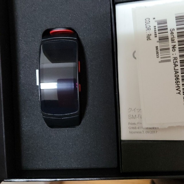 Galaxy(ギャラクシー)のSAMSUNG GEAR FIT 2 PRO レッド L スマホ/家電/カメラのスマホアクセサリー(その他)の商品写真