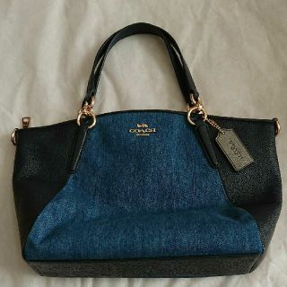 コーチ(COACH)のコーチ COACH デニム バッグ 2way ショルダー紐あり(トートバッグ)