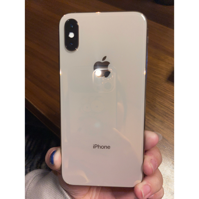 スマホアクセサリーiPhone XS   64GB SIMフリー済 iPhoneケース二つつけます