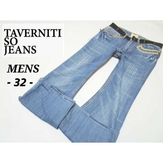 メンズL 32◇TAVERNITI SO JEANS◇デザインデニムパンツ