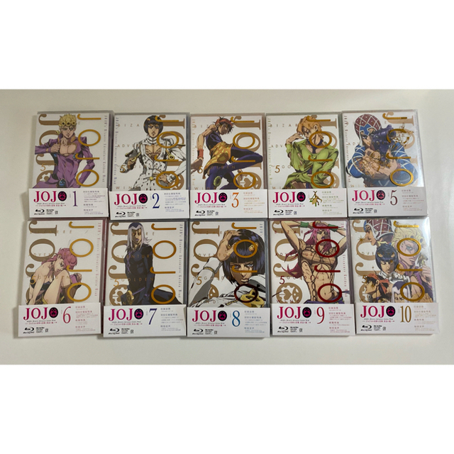 ジョジョの奇妙な冒険 5部 Blu-ray 全10巻 ファッションなデザイン
