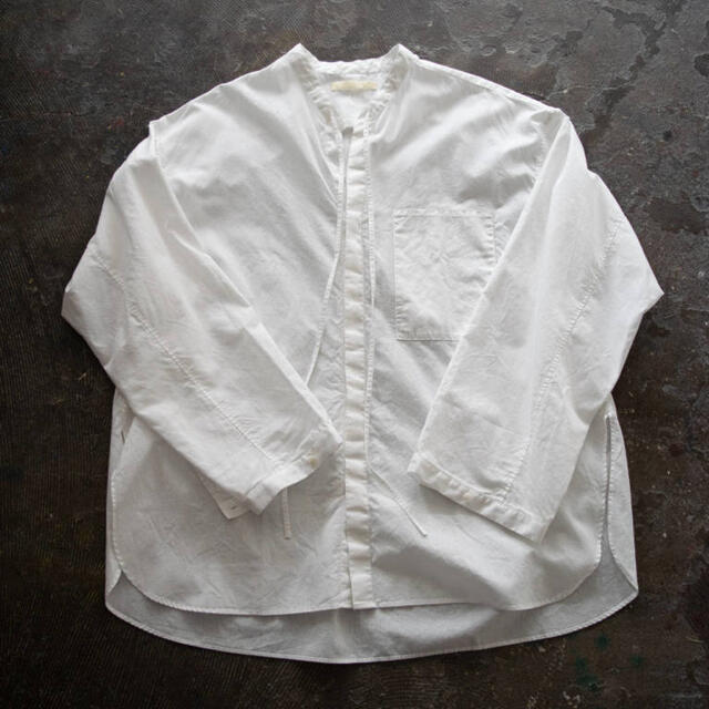 ANEI Open Neck Tunic/オープンネックチュニック(WHITE)