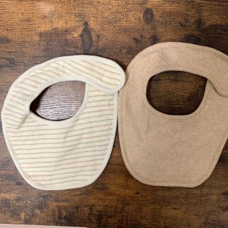 ムジルシリョウヒン(MUJI (無印良品))の無印良品　スタイ　２枚セット(ベビースタイ/よだれかけ)