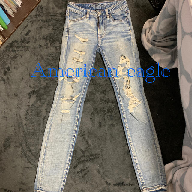 American Eagle(アメリカンイーグル)のダメージデニム　AmericanEagle レディースのパンツ(デニム/ジーンズ)の商品写真