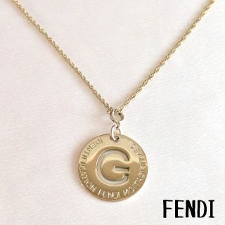 正規品　FENDI　フェンディ　ネックレス　ゴールド　ロゴ