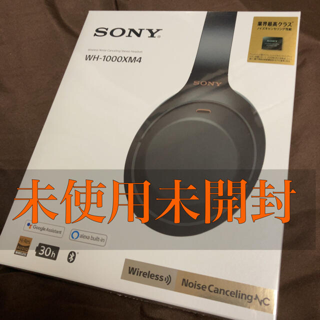 新品未使用】ワイヤレスヘッドホン WH-1000XM4 ブラック www