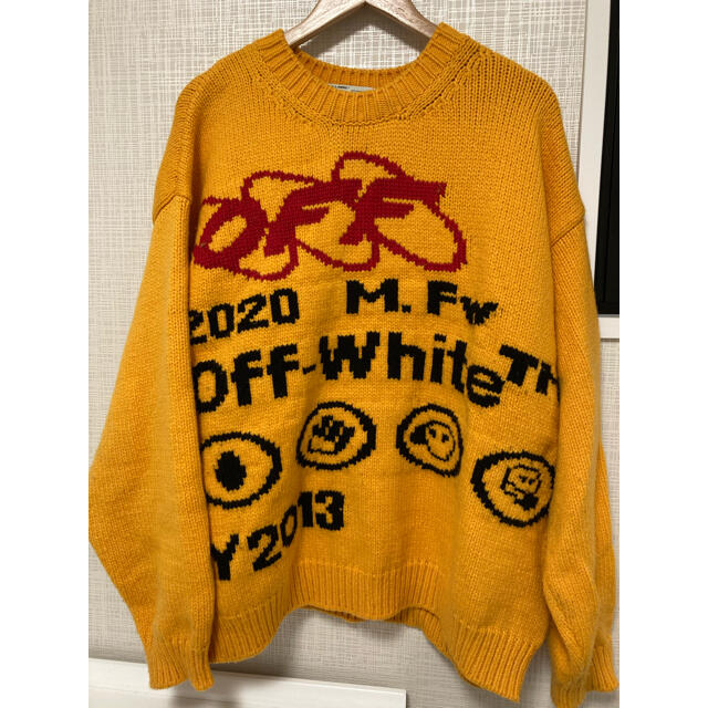 off white ruined factory ジャガードセーター