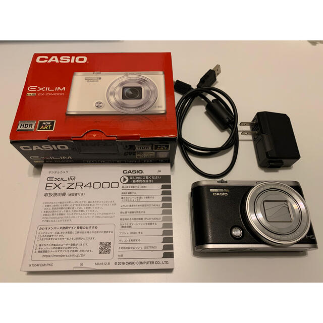 CASIO デジタルカメラ EXILIM EX-ZR4000BK-