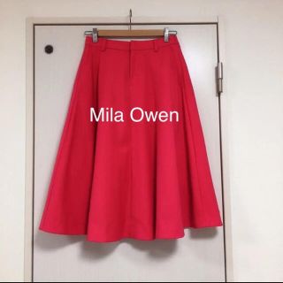 ミラオーウェン(Mila Owen)の【値下げ】ミラオーウェン　フレアスカート(ひざ丈スカート)