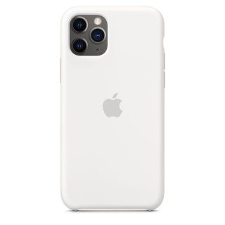 アップル(Apple)のiPhone 11 Proシリコーンケース - ホワイト(iPhoneケース)