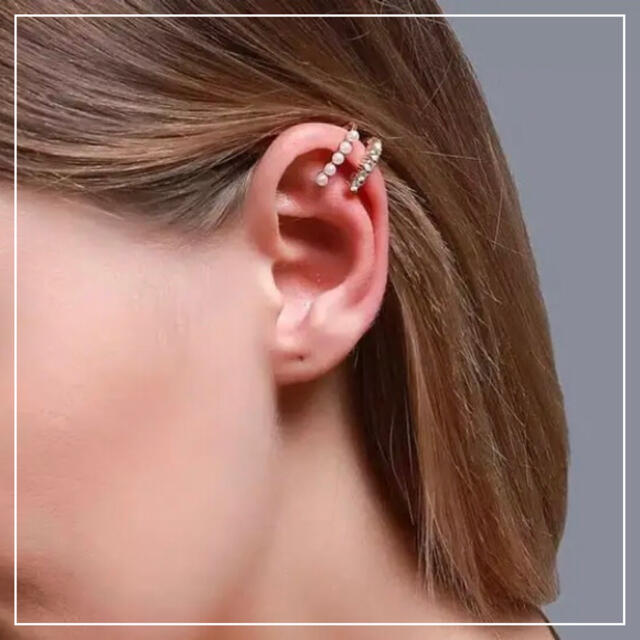 ♡新品♡イヤーカフ 軟骨ピアス 風 ゴールドアクセサリー パール ♡新品♡イヤーカフ 軟骨ピアス 風 ゴールドアクセサリー パール