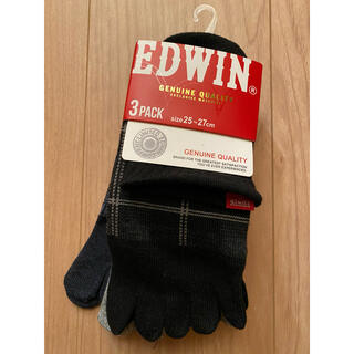 エドウィン(EDWIN)のEDWIN5本指靴下３足セット　新品♪(ソックス)