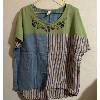 キューブシュガー(CUBE SUGAR)の刺繍Tシャツ(Tシャツ(半袖/袖なし))