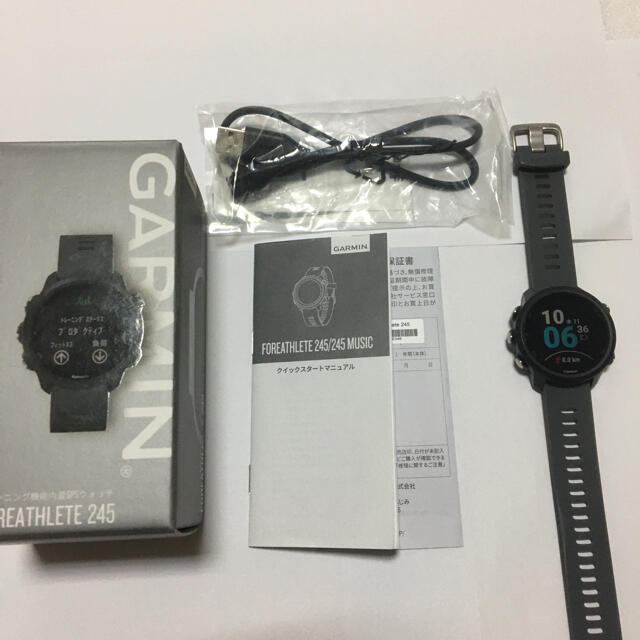 GARMIN(ガーミン)の【美品】GARMIN ガーミンランニングウォッチ ForeAthlete 245 スポーツ/アウトドアのランニング(その他)の商品写真