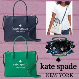 ★SALE☆【kate spade】ロゴ入りトリスタ パテント トートバック